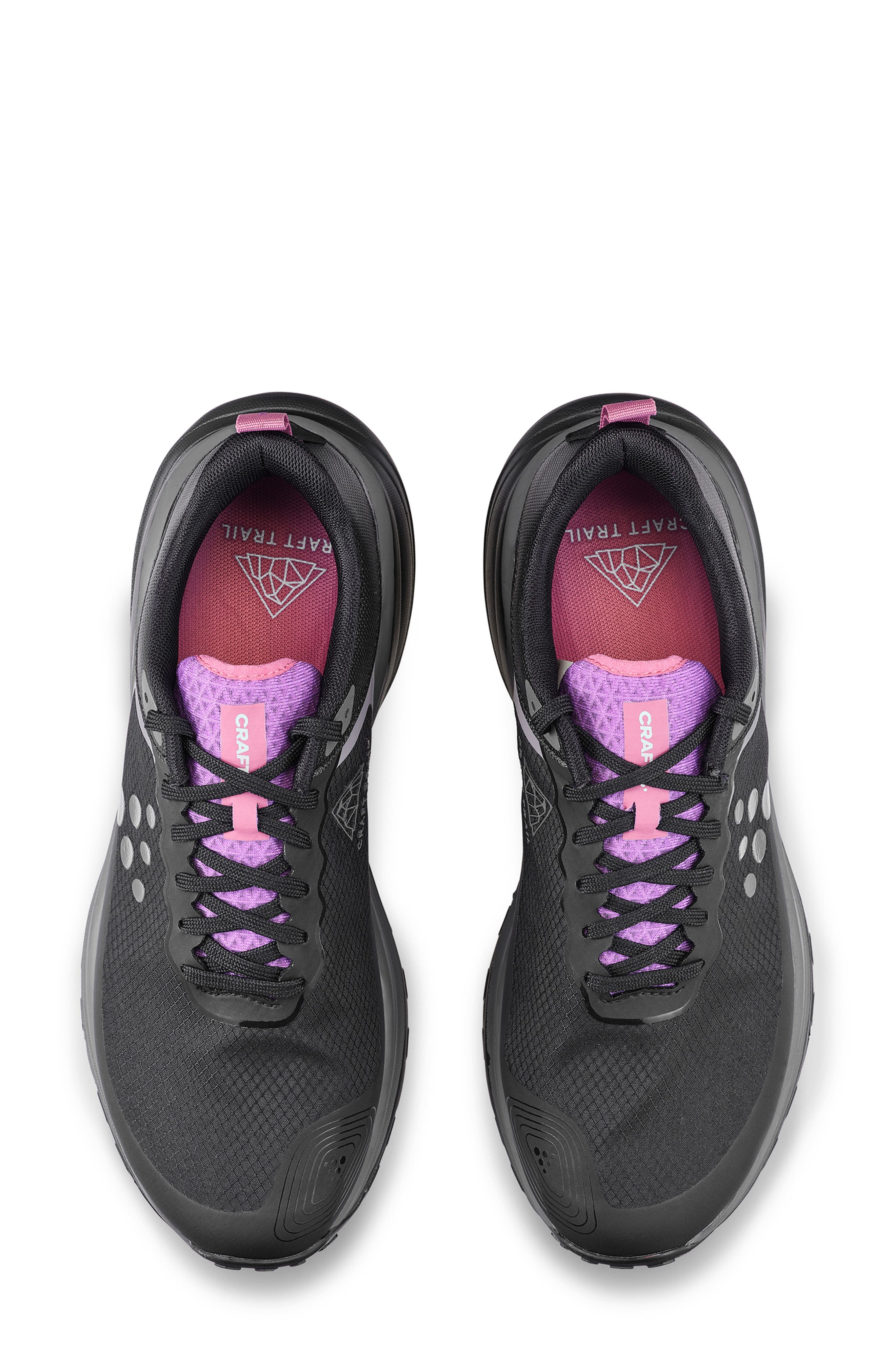 Craft Pure Trail X Running Shoe, Alternate, color, Black