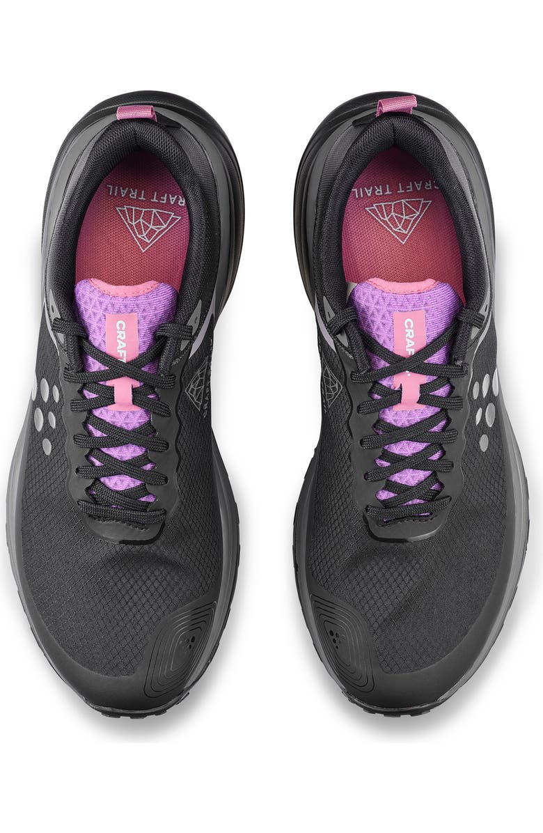 Craft Pure Trail X Running Shoe, Alternate, color, Black