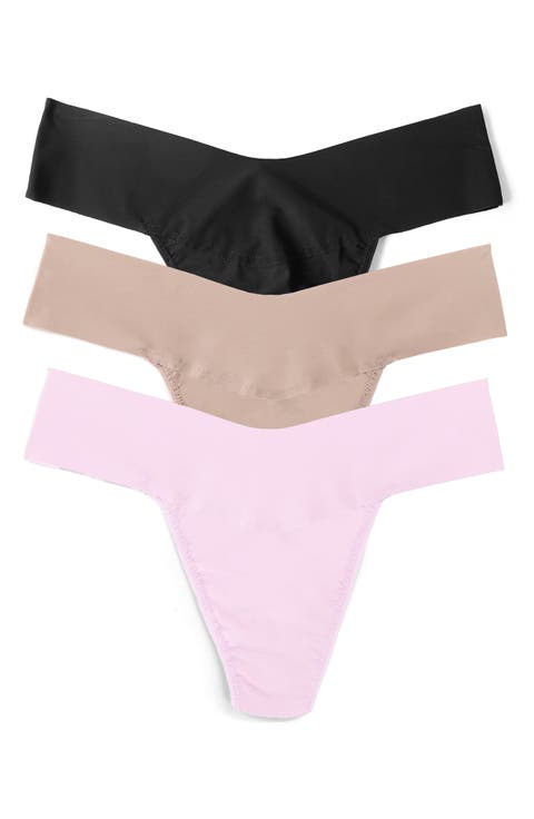 Breathe Assorted 3-Pack V-Cut Thongs