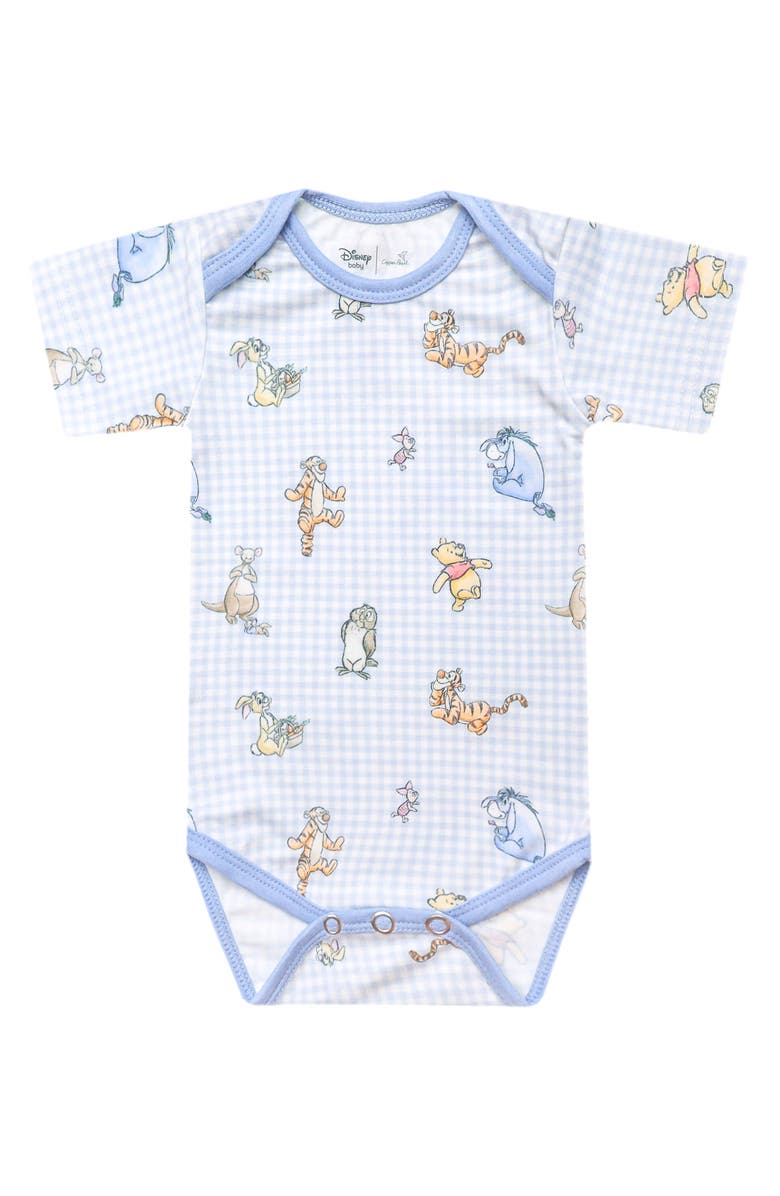 Copper Pearl Winnie the Pooh & Friends Print Bodysuit, Main, color, Winne The Pooh