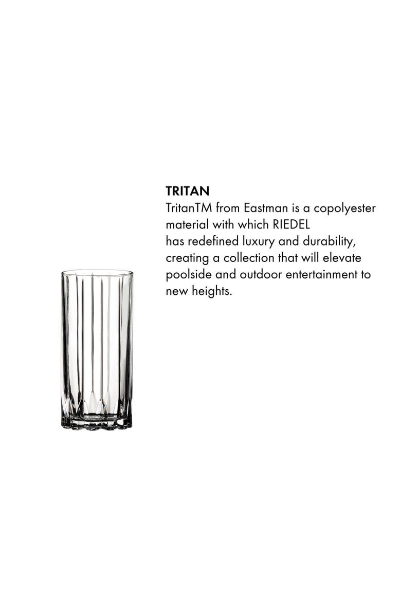 Resort Highball, Set of 2, Alternate, color, Clear