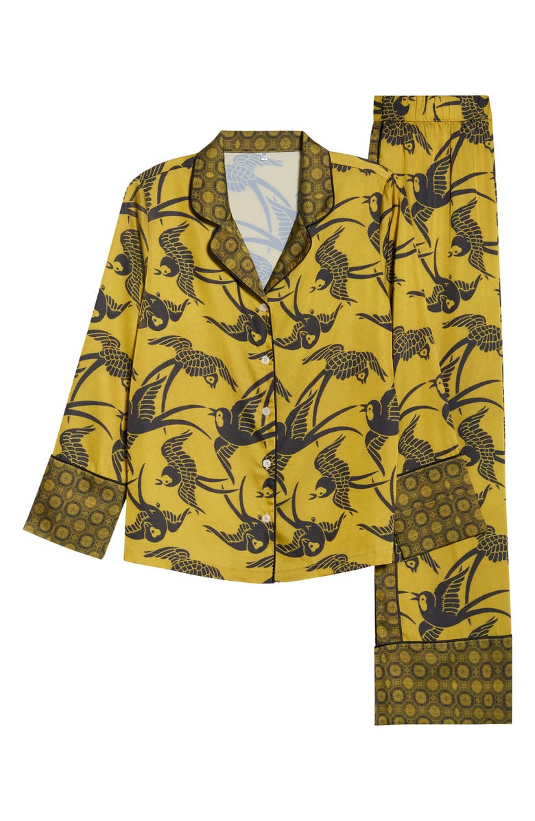 KILO BRAVA Print Pajamas, Alternate, color, Antique Swallows