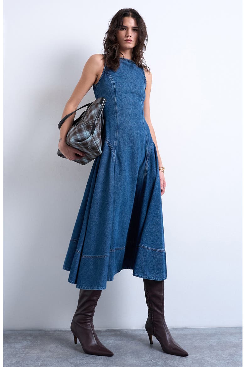 nordstrom denim dresses Casual for Women Topshop - Denim Midi Dress