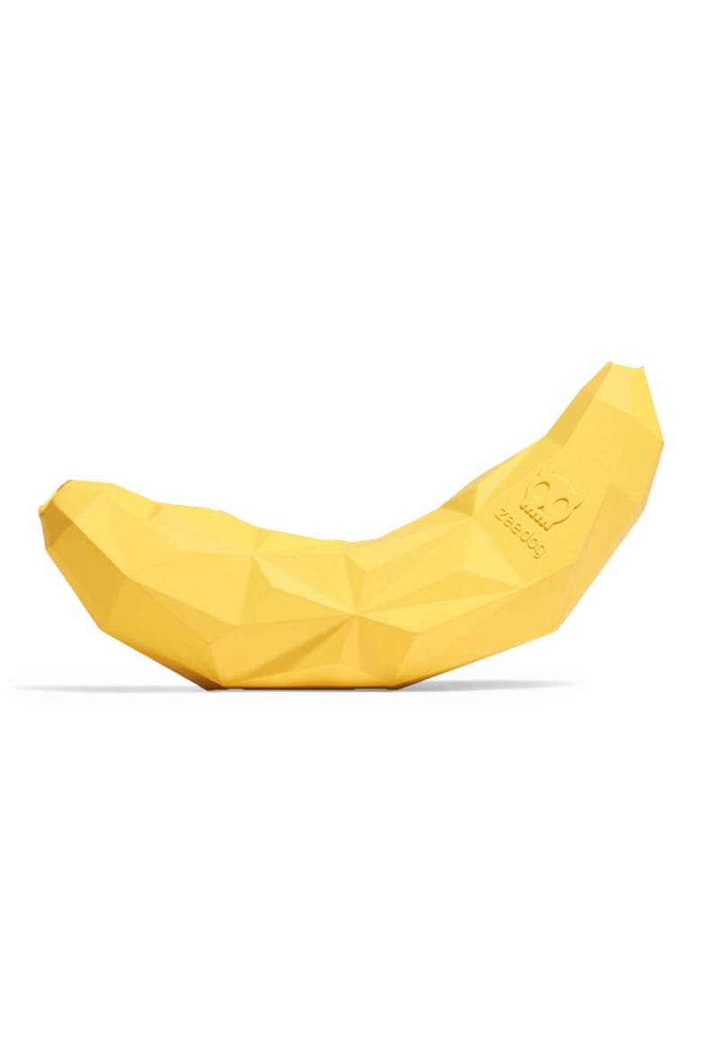 Super Banana Dispensing Dog Toy, Main, color, YELLOW