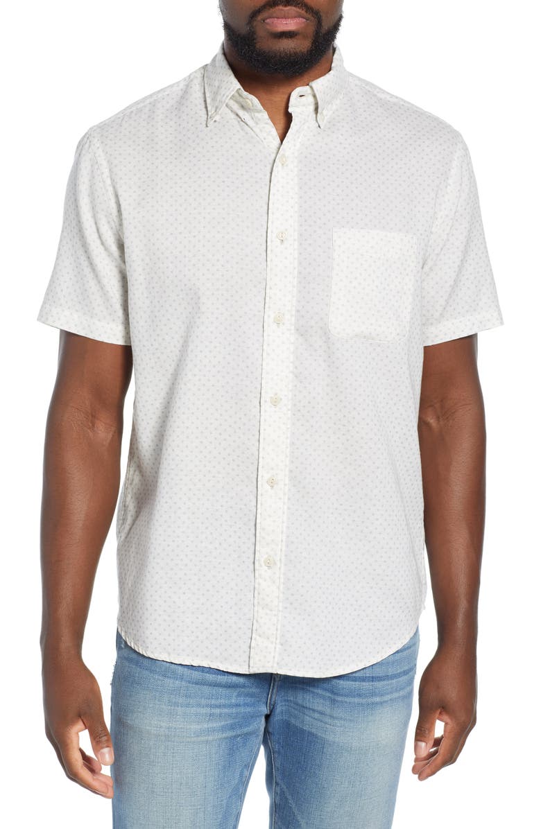 Faherty Coast Regular Fit Print Shirt, Main, color,