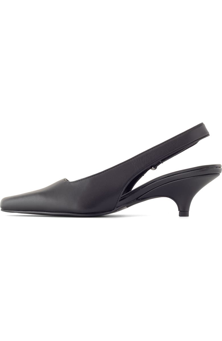Therapy Australia Newark Pointed-Toe Slingback Heel, Alternate, color, Black Pu