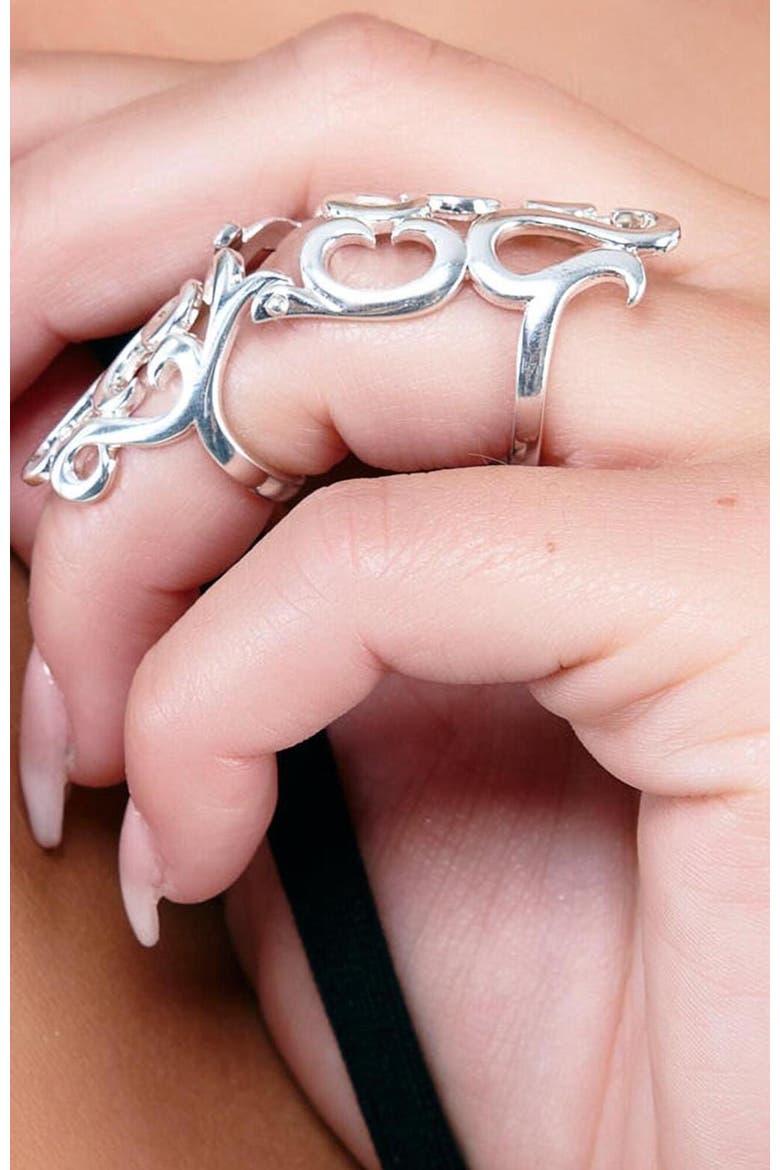 Elements Armour Statement Ring in 925 Sterling Silver, Alternate, color, Sterling Silver