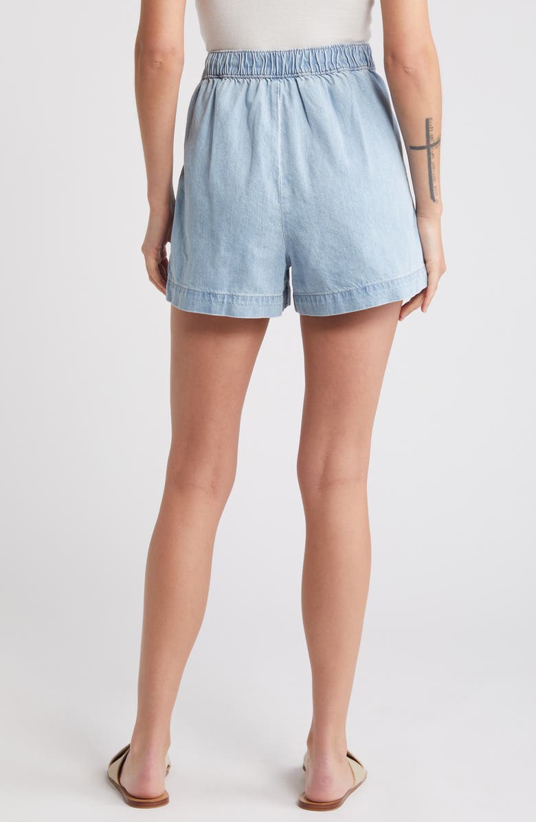Madewell Clean Denim Pull-On Shorts, Alternate, color, 