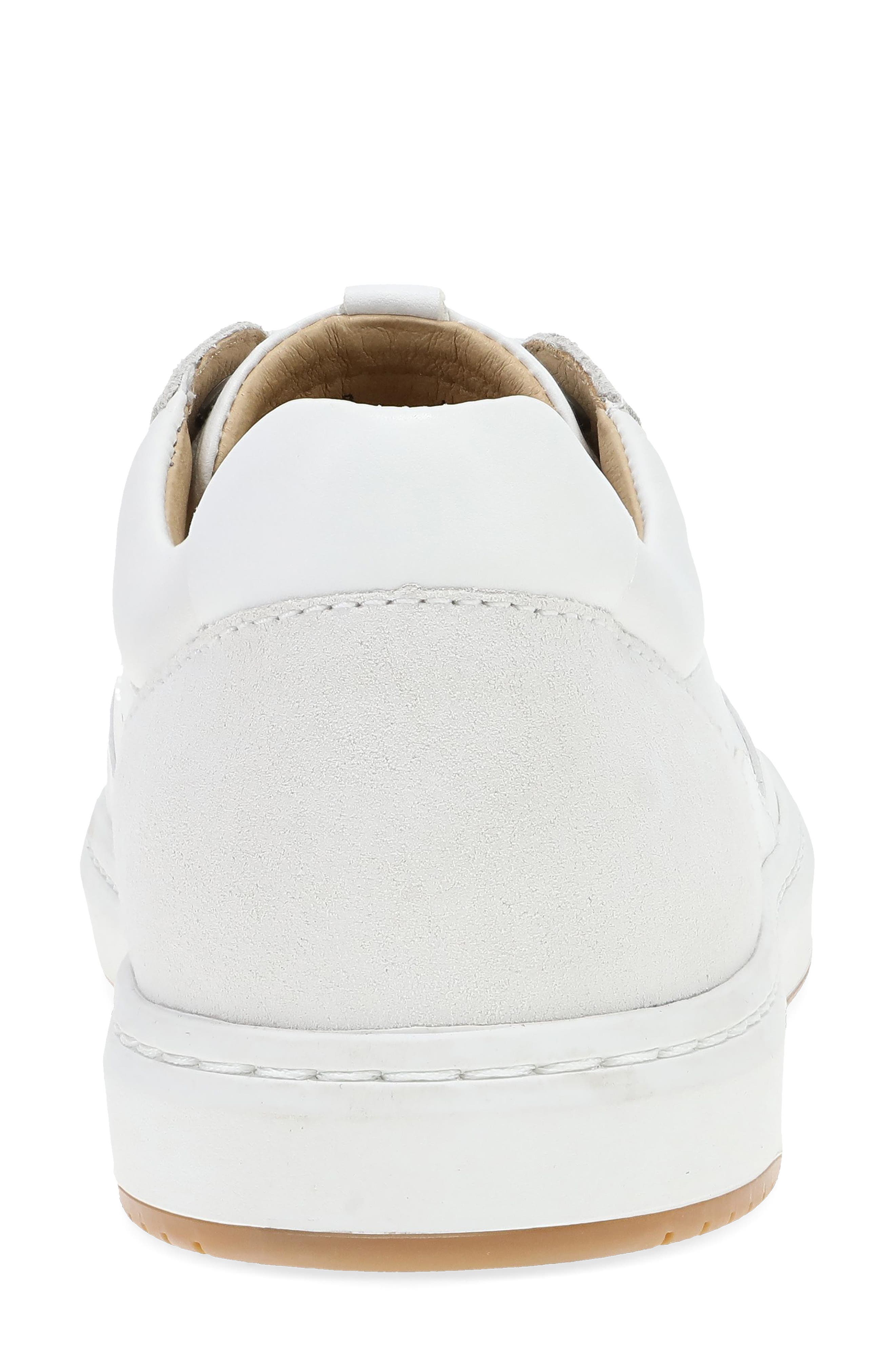 Dansko Josey Leather Sneaker, Alternate, color, White Nappa