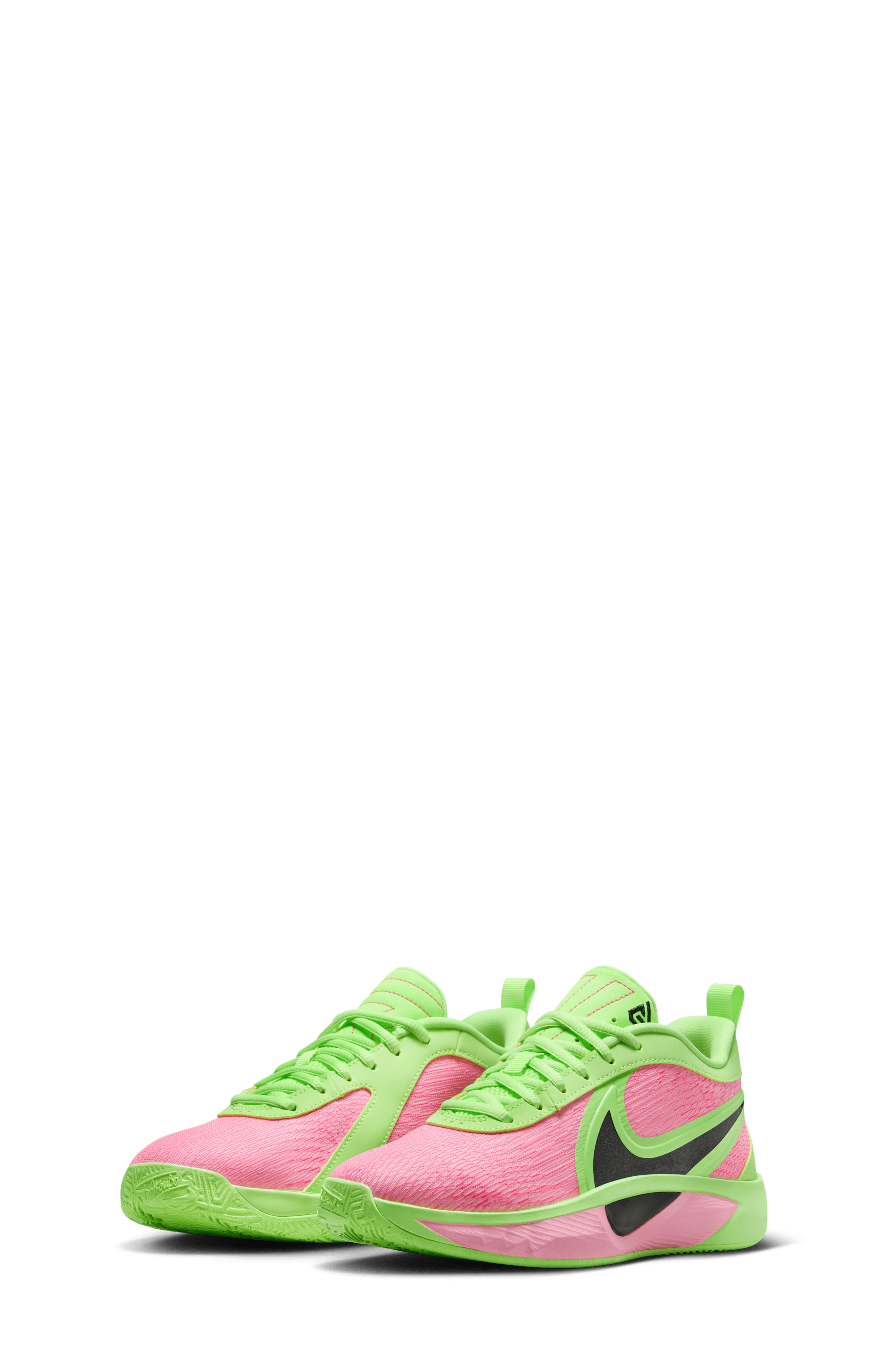 Nike Kids' Giannis Freak Basketball Shoe, Main, color, Lime/ Hyper Pink/ Iron Grey