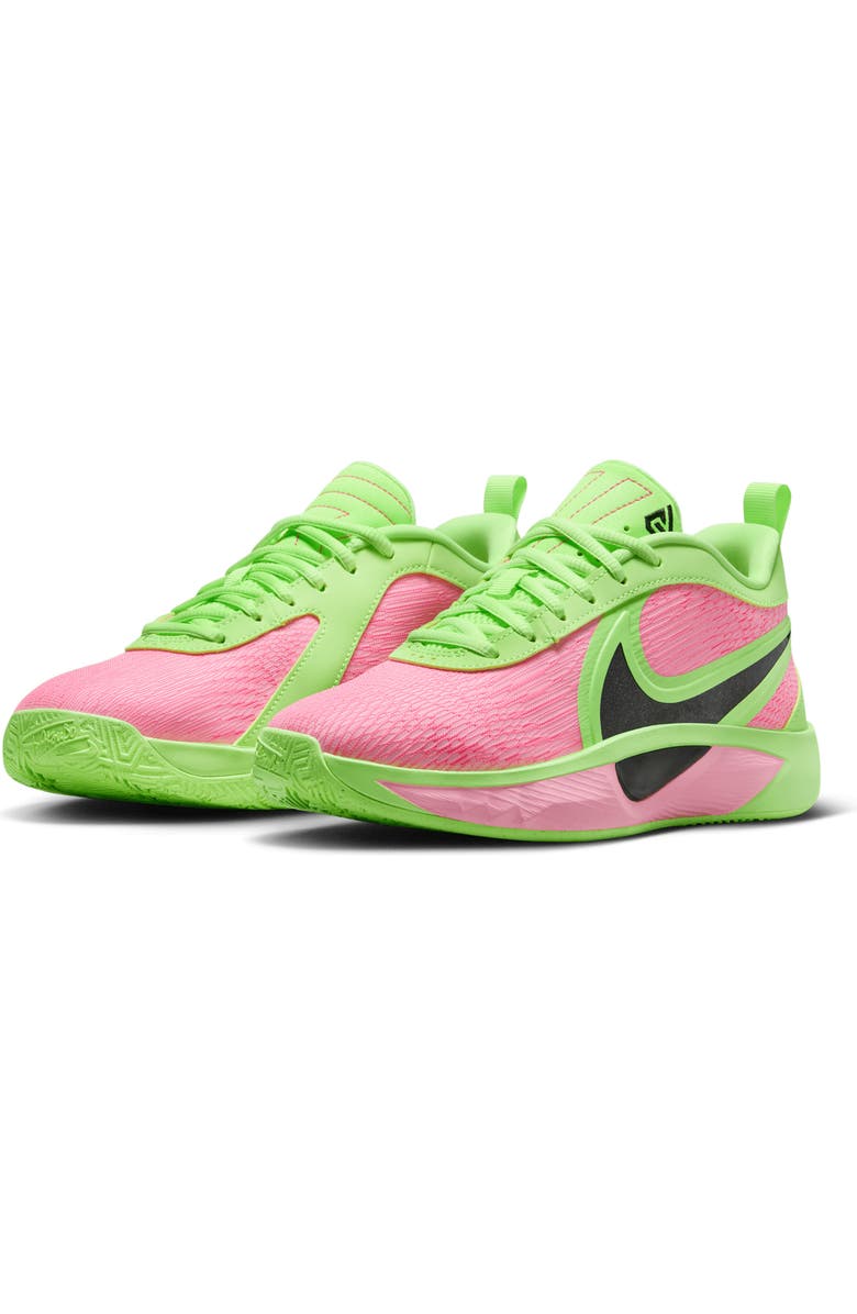 Nike Kids' Giannis Freak Basketball Shoe, Main, color, Lime/ Hyper Pink/ Iron Grey