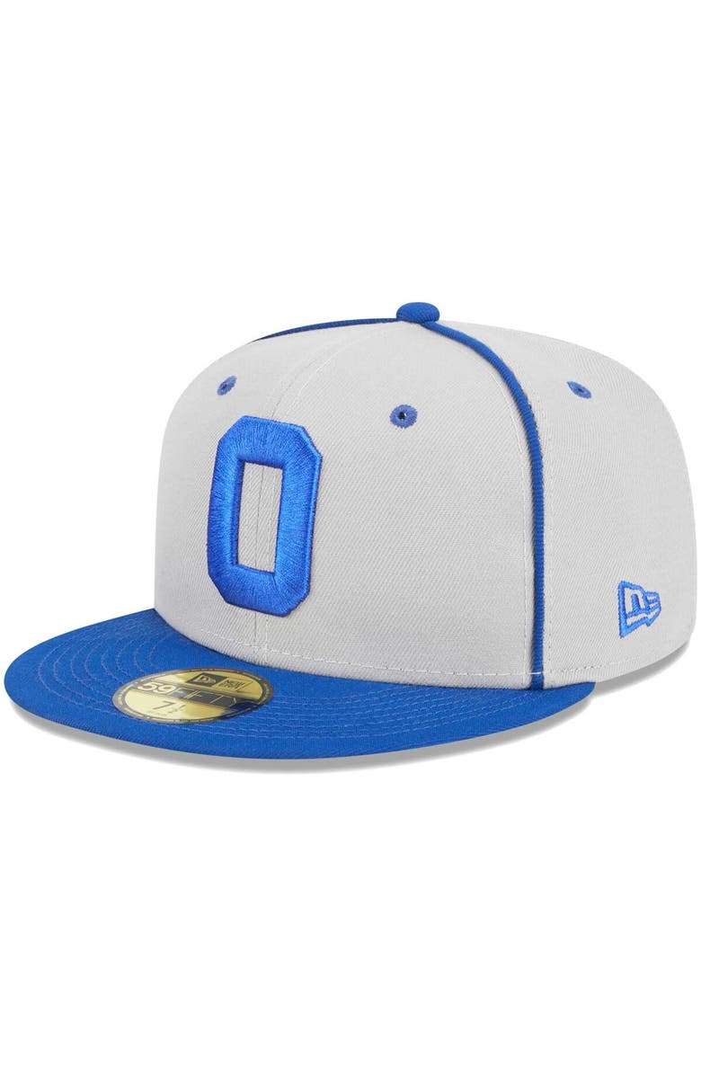 New Era Men's New Era Gray Omaha Storm Chasers Theme Nights Omaha Rockets  59FIFTY Fitted Hat, Main, color, 