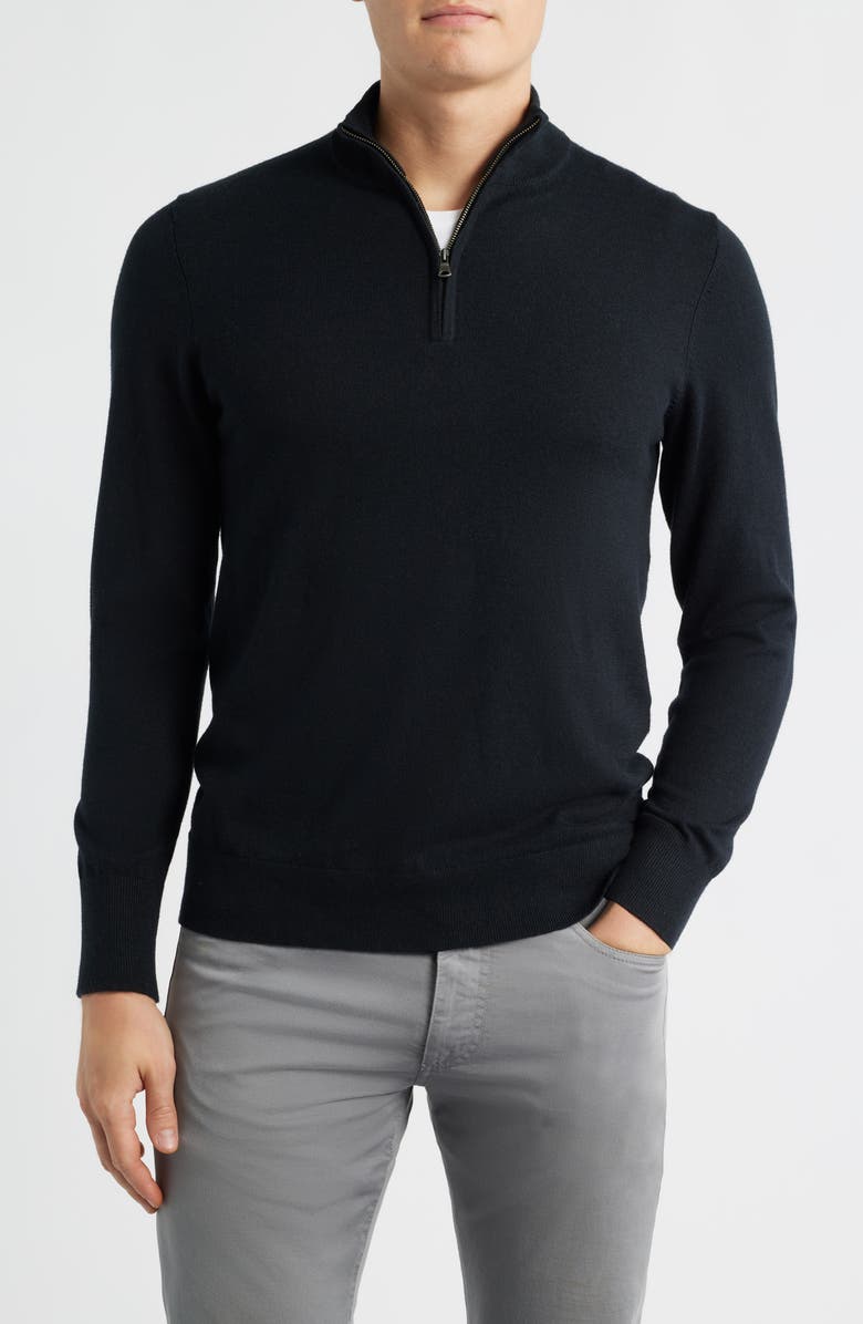 Mizzen+Main Heritage Quarter Zip Sweater, Main, color, 
