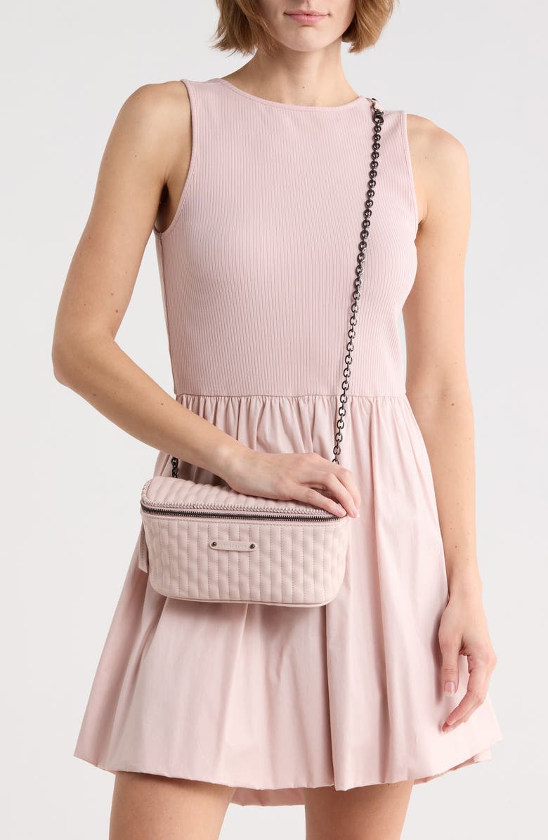 Longchamp Amazone Quilted Leather Belt Bag, Alternate, color, Pale Pink