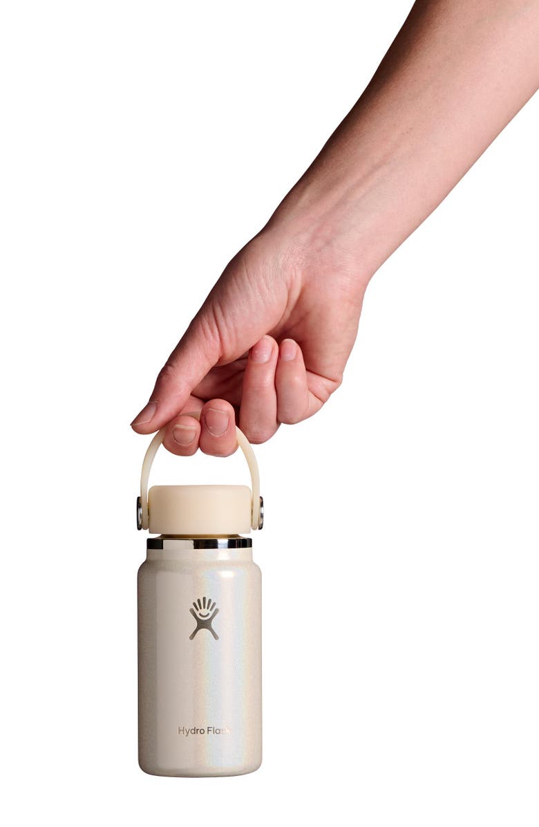 Hydro Flask 6.7-Ounce Micro Hydro Water Bottle, Alternate, color, Glimmer Cream