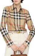 Burberry Slim Fit Check Cotton Shirt
