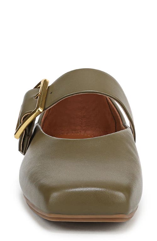 Franco Sarto Oakes Square Toe Flat In Green