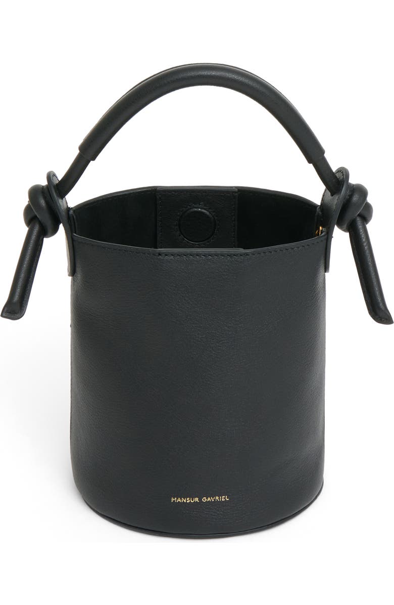 Mansur Gavriel Mini Mini Fortuna Bucket Bag, Alternate, color, Black