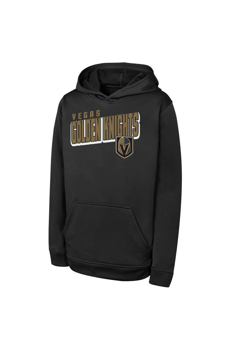Youth  Black Vegas Golden Knights Cyber Punk Performance Hoodie, Alternate, color, Black