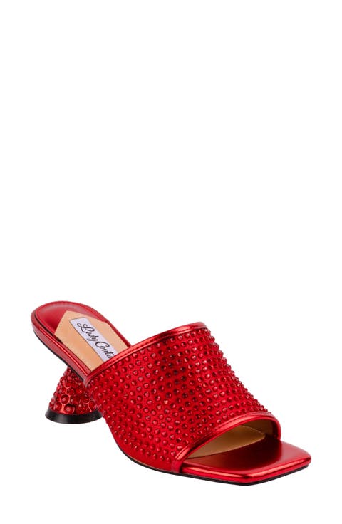 Rhinestone Slide Sandal (Women)