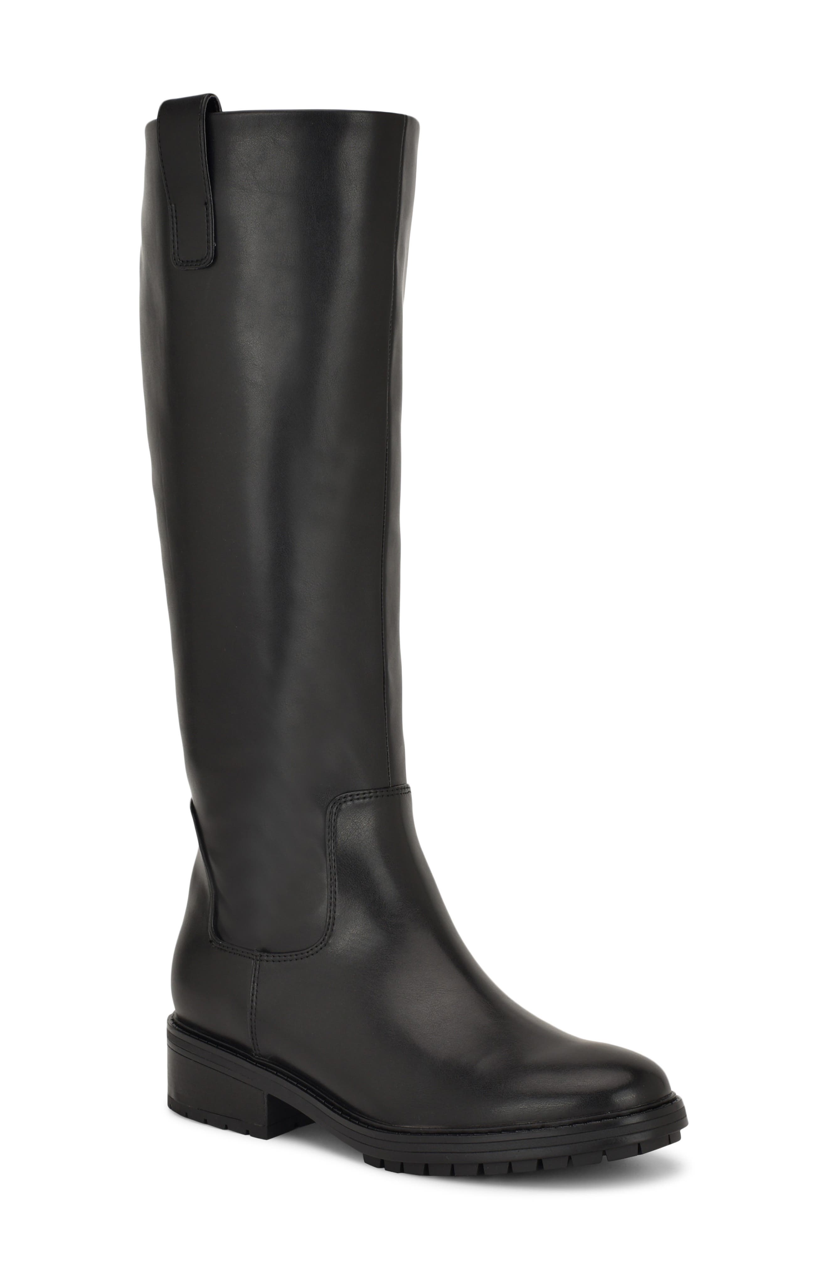 Nine West Leigha Knee High Boot, Main, color, Black 001