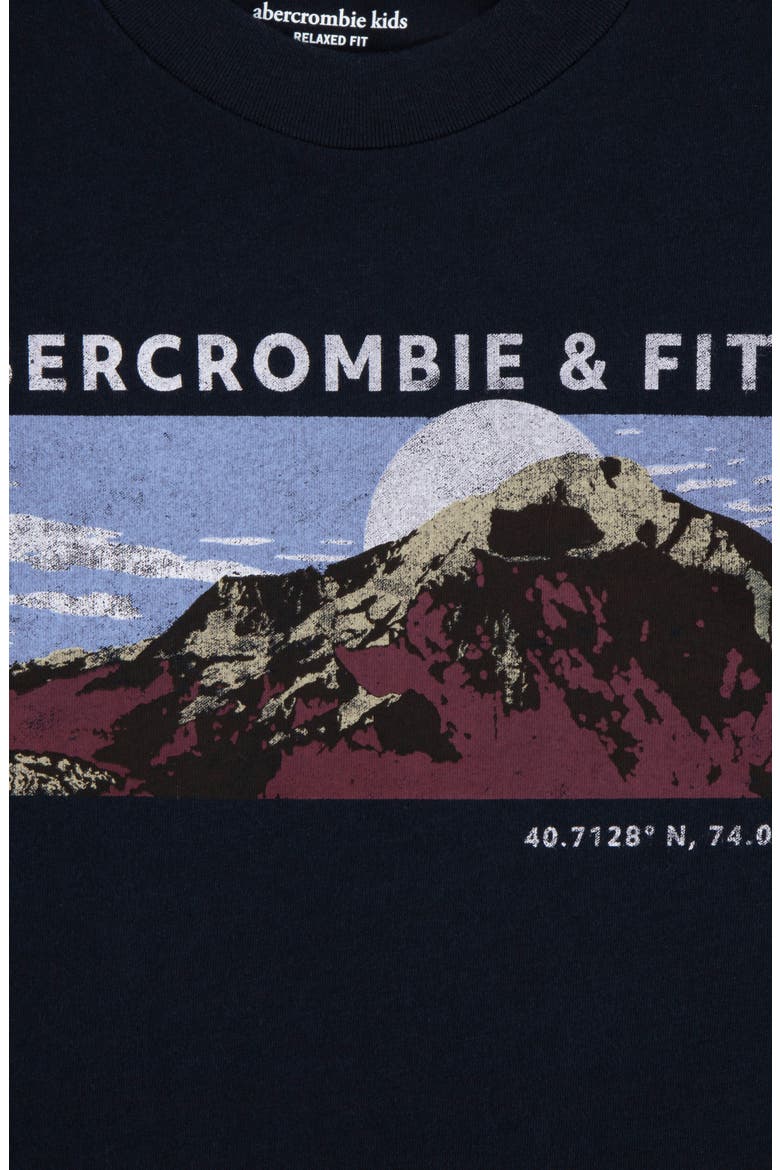 Kids' Mountain Range Long Sleeve Graphic T-Shirt, Alternate, color, ANF ANTHRACITE