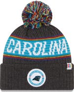 New Era Men's New Era  Heather Charcoal Carolina Panthers 2022 Greg Olsen x Atrium Health Levine Children's Hospital Pom Knit Hat