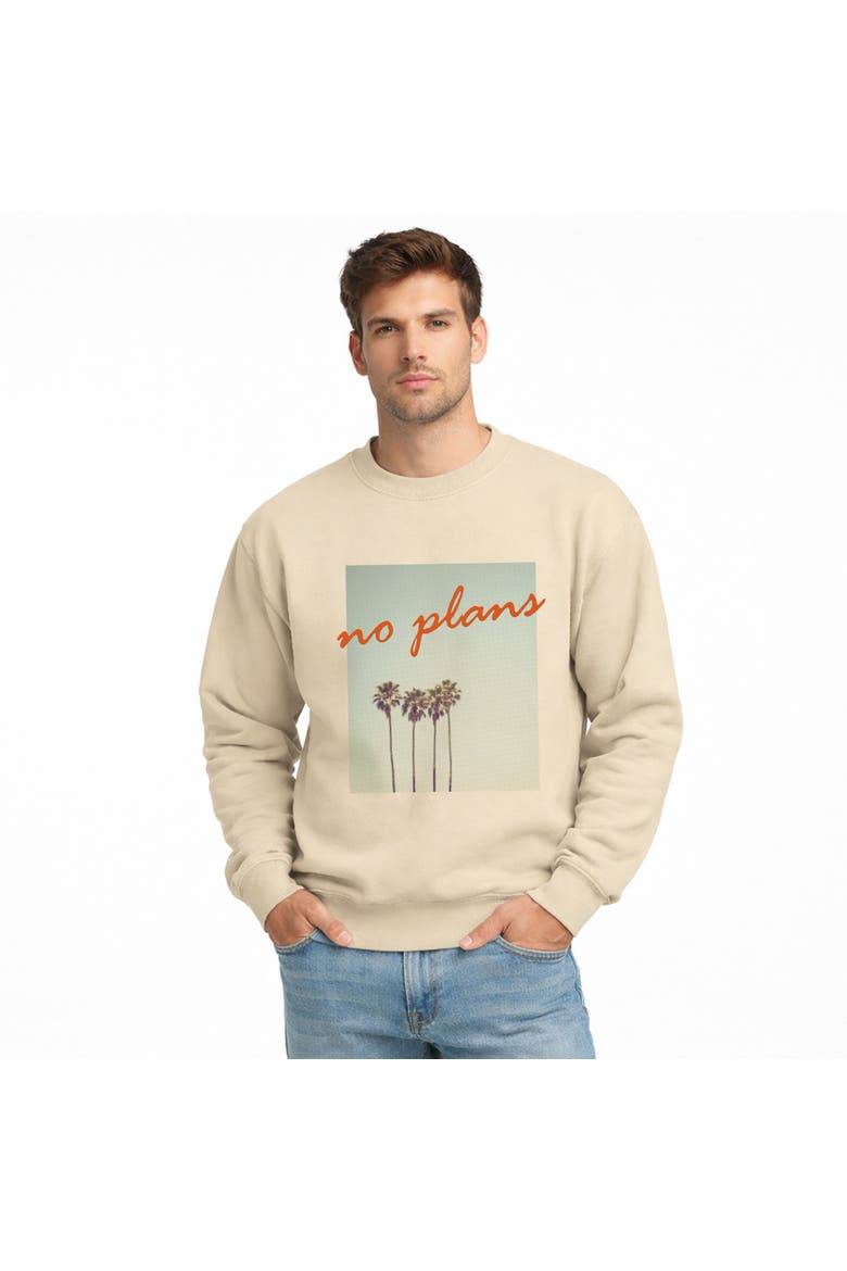 No Plans Puff Sweatshirt, Main, color, Dust