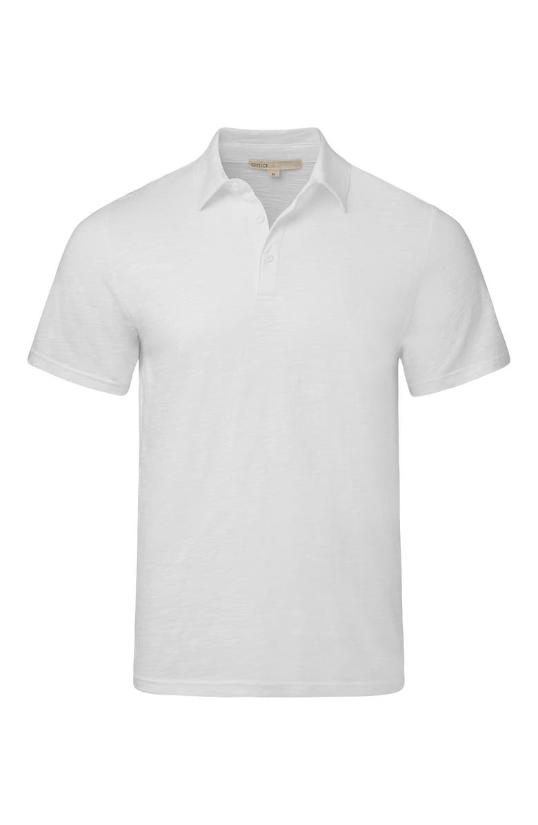 Onia Short Sleeve Polo, Alternate, color, White