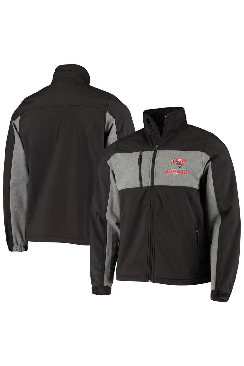 Men's Dunbrooke Black Tampa Bay Buccaneers Circle Zephyr Softshell Full-Zip Jacket, Main, color, Black