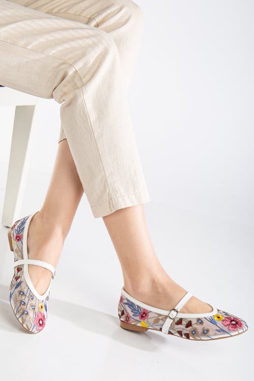 Forever & Always Shoes Fauna Mesh Mary Jane Flats