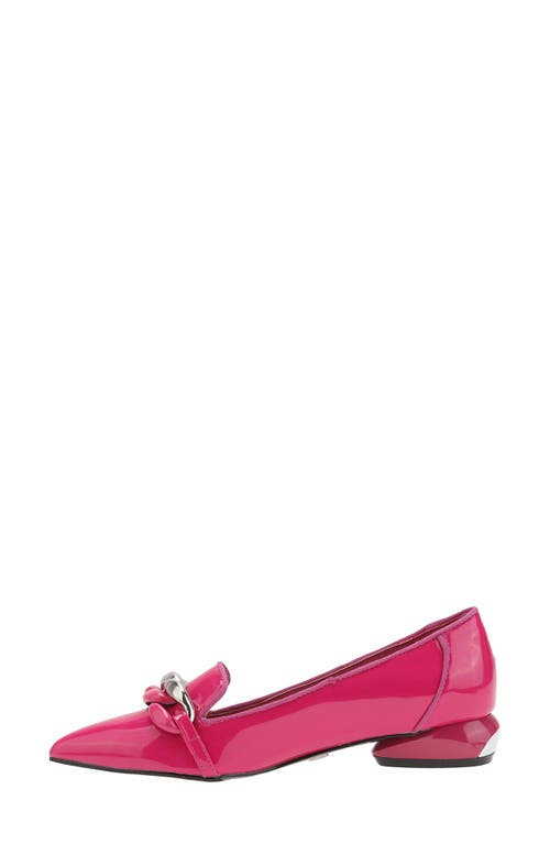 Ninety Union Mira Pointed Toe Flat In Fuchsia