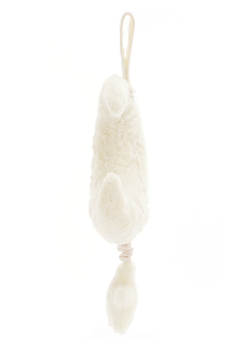 Amuseables Crescent Moon & Star Musical Pull 11-Inch Plushie, Alternate, color, WHITE