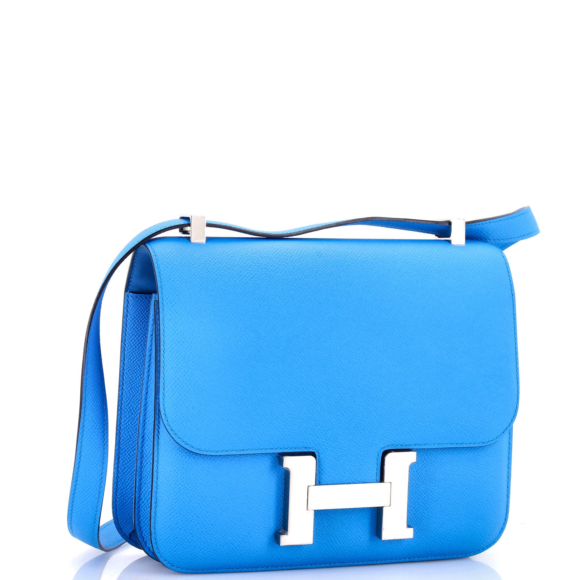 Pre-Owned Hermes Constance Bag Epsom 24, Alternate, color, Bleu Frida