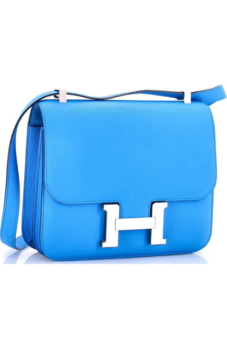 Pre-Owned Hermes Constance Bag Epsom 24, Alternate, color, Bleu Frida