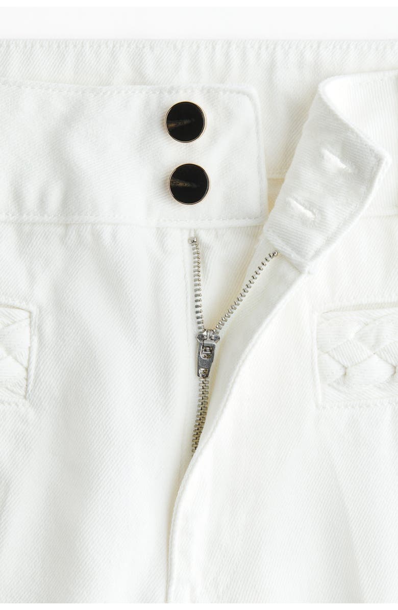H&M Wide High Jeans, Alternate, color, White