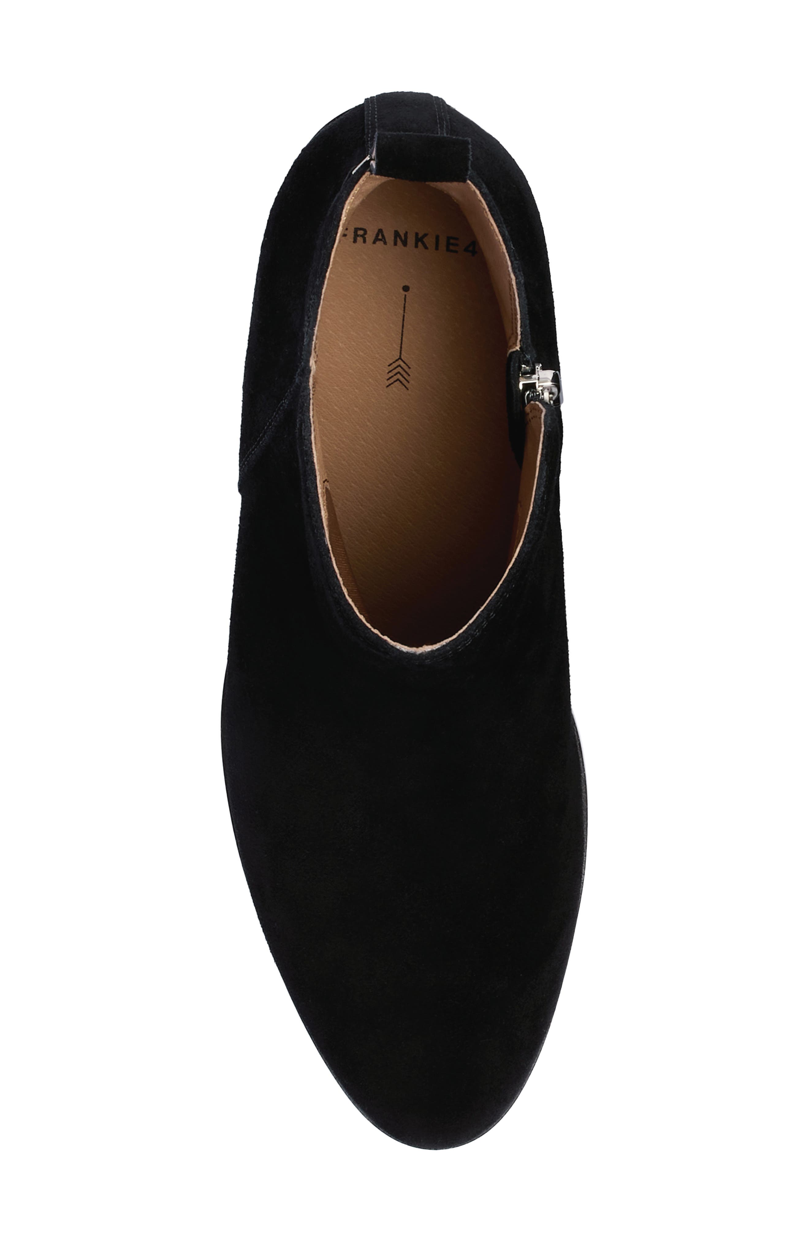 Georgia Leather Bootie, Alternate, color, BLACK SUEDE
