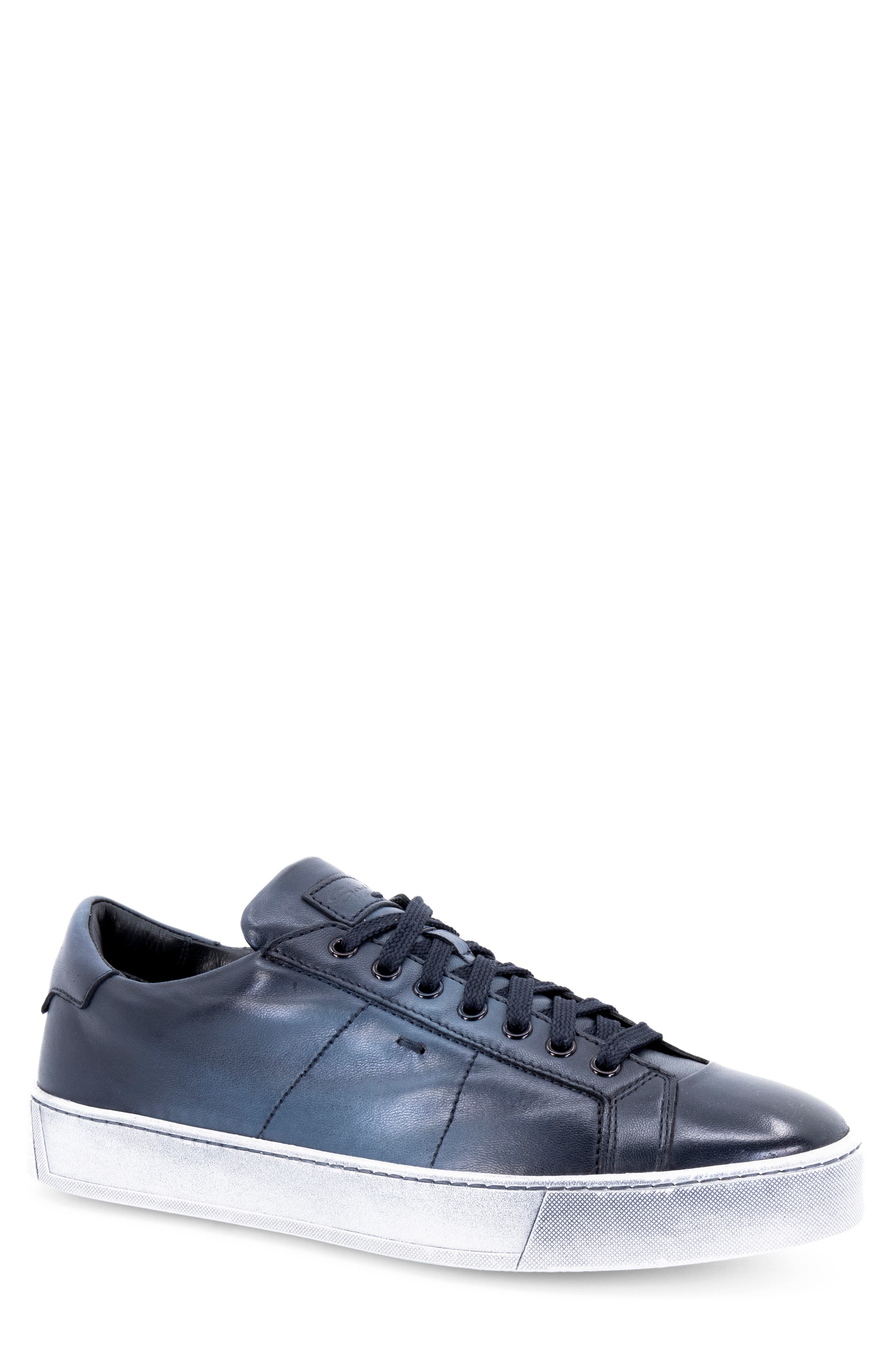 Santoni Reef Leather Sneaker, Main, color, 