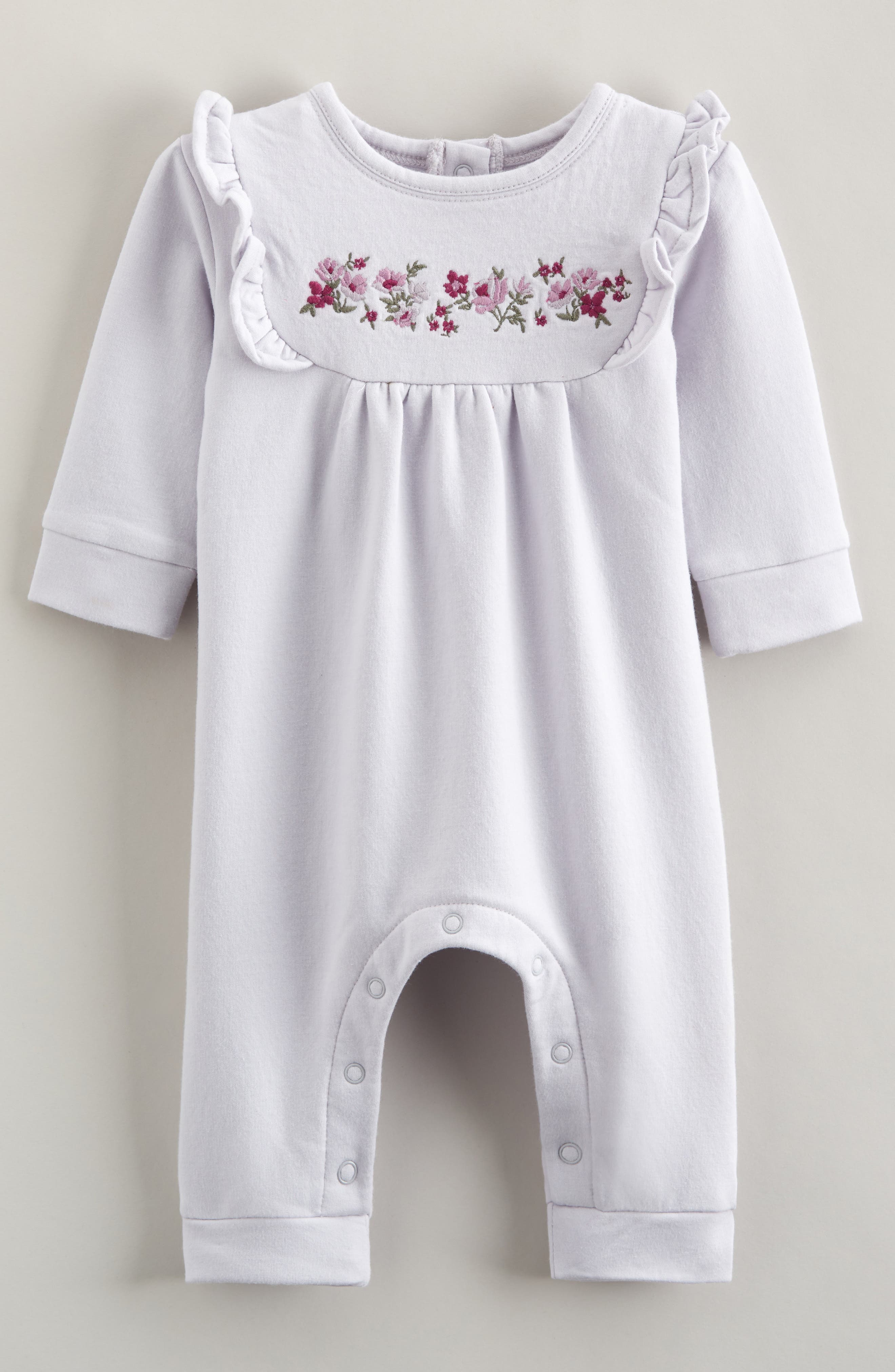 Nordstrom Ruffle Detail Fleece Romper