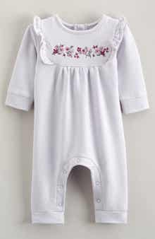 Nordstrom Ruffle Detail Fleece Romper