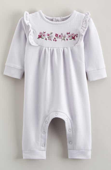 Ruffle Detail Fleece Romper