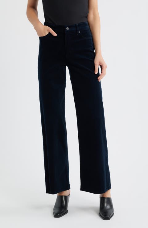 Le Slim Palazzo Corduroy Pants