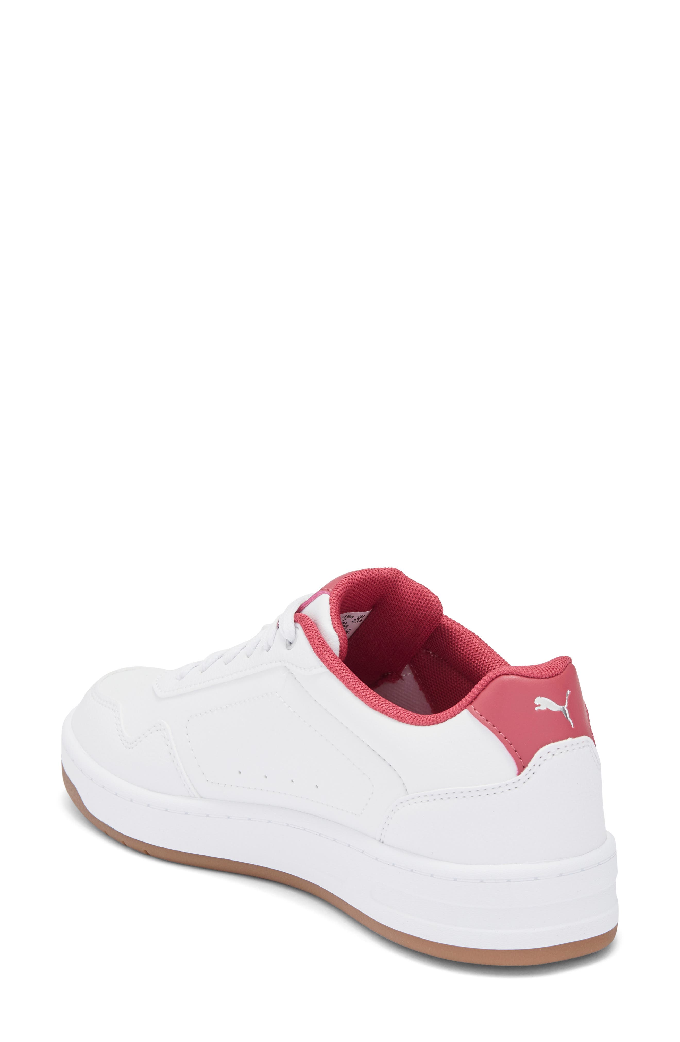 PUMA Court Classy Sneaker, Alternate, color, Puma White-Puma Silver-Port