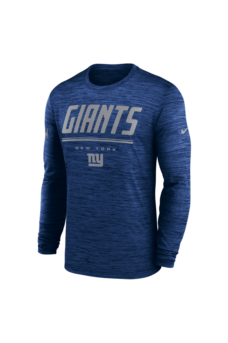 Men's Nike Royal New York Giants Sideline Offensive Transition Velocity Dri-FIT Long Sleeve T-Shirt, Alternate, color, Royal
