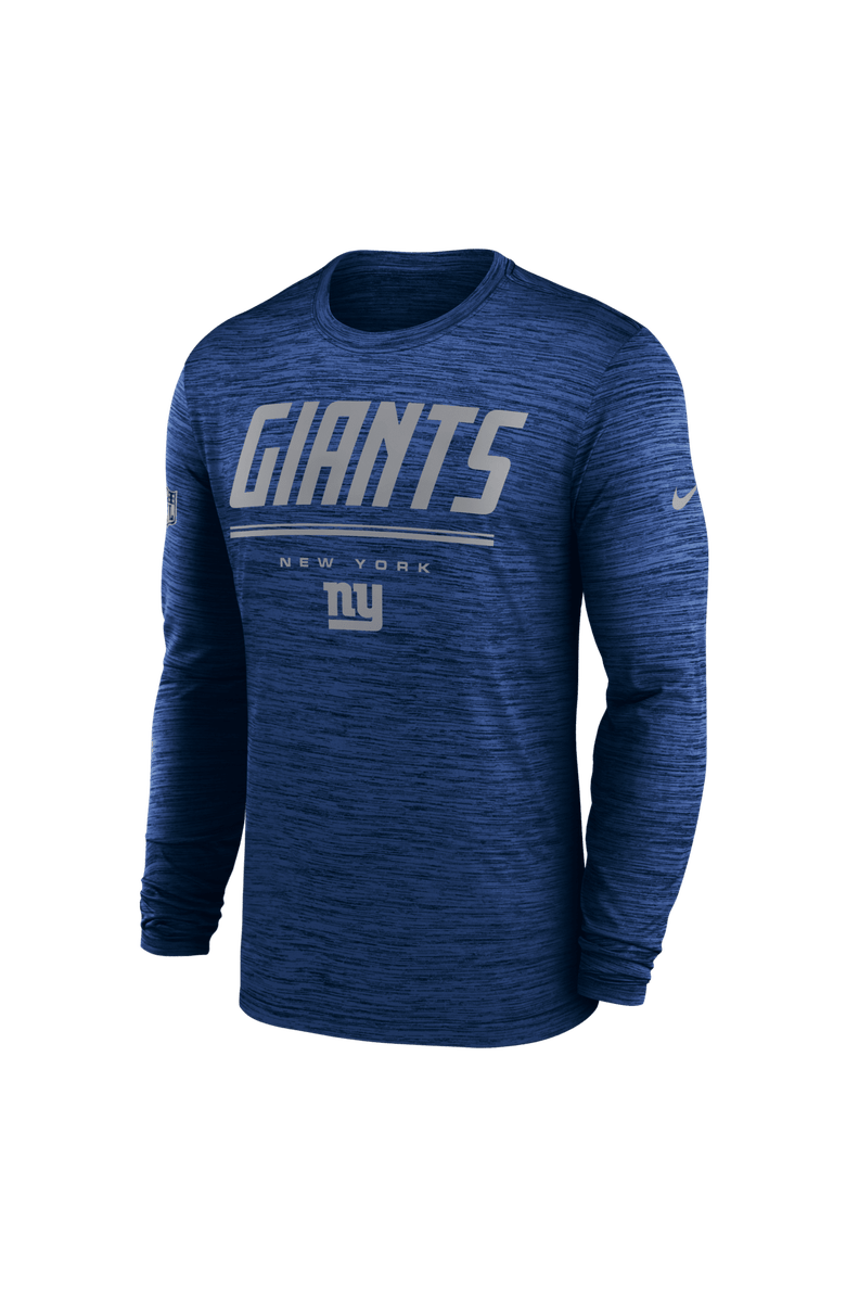 Nike Men's Nike Royal New York Giants Sideline Offensive Transition Velocity Dri-FIT Long Sleeve T-Shirt, Alternate, color, Royal