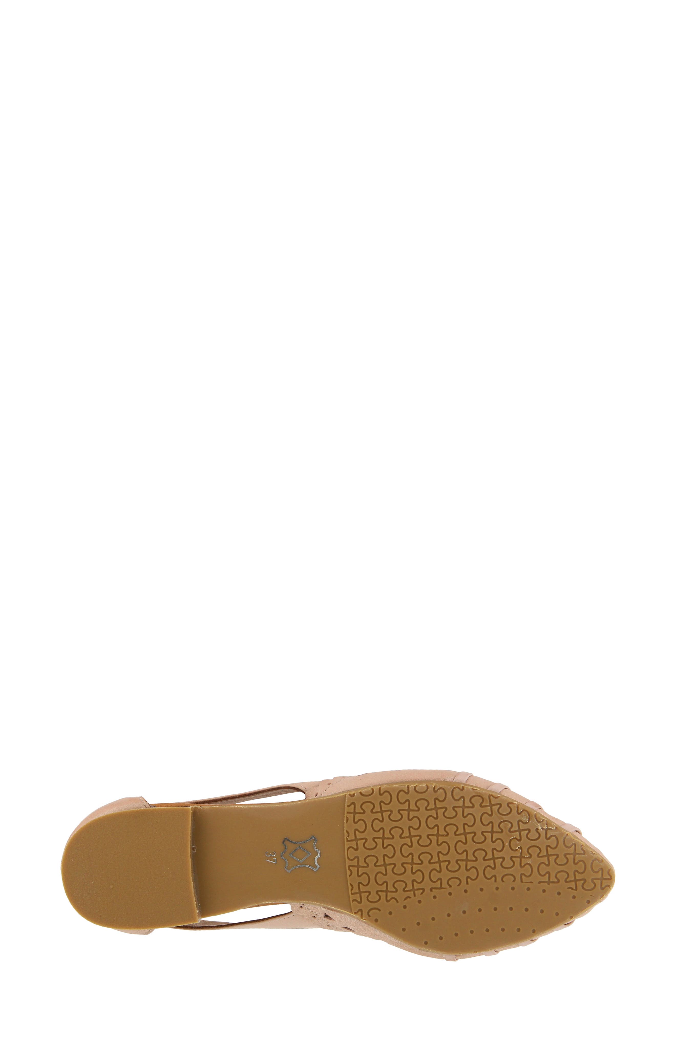 Delorse Flat, Alternate, color, PINK LEATHER