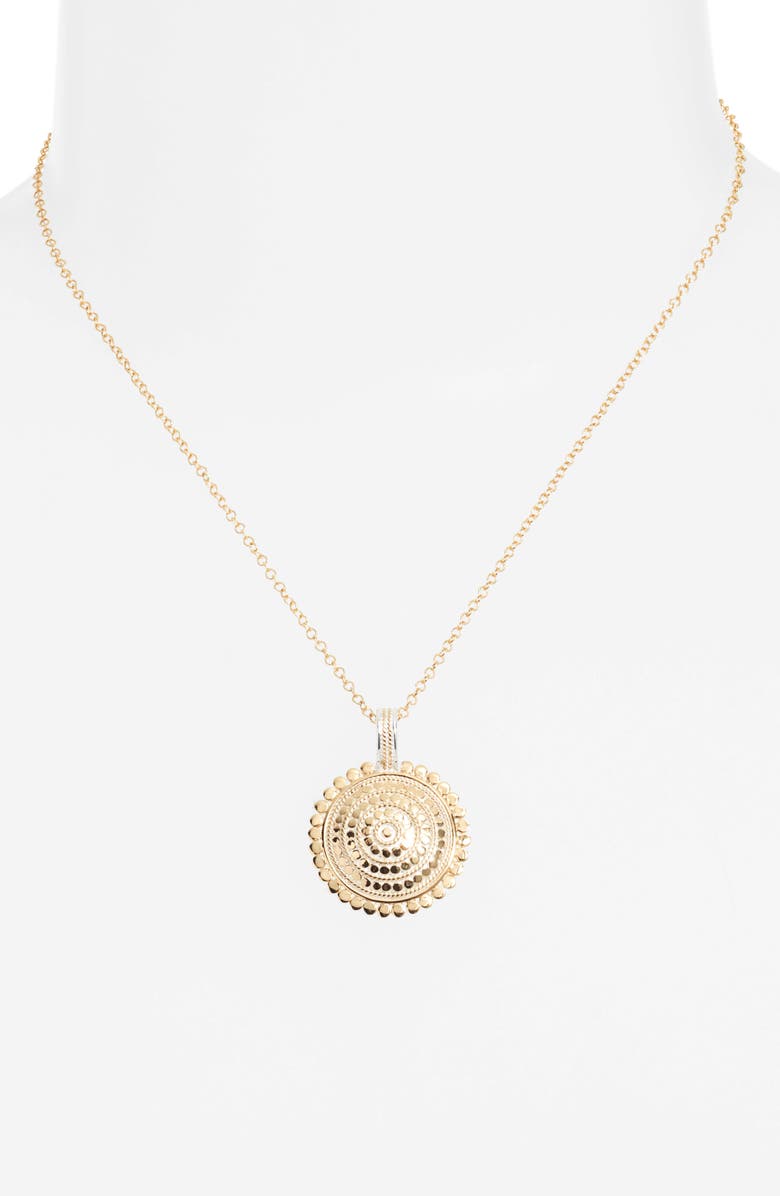 Anna Beck Medium Scalloped Pendant Necklace, Alternate, color,