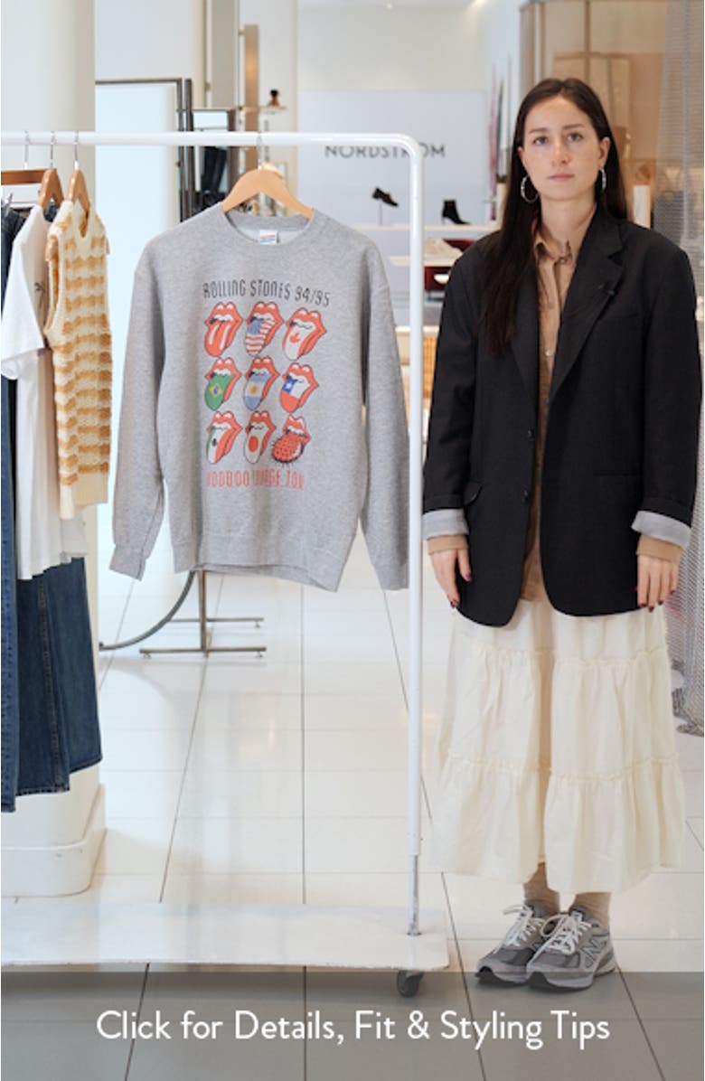 Voodoo Lounge Tour Hot Lips Graphic Sweatshirt, sales video thumbnail