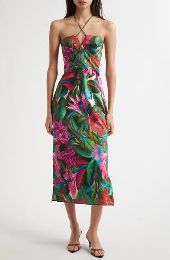 matte jersey dress with drape Amberlynn Jersey Knit and Satin Draped Floor Length Dress