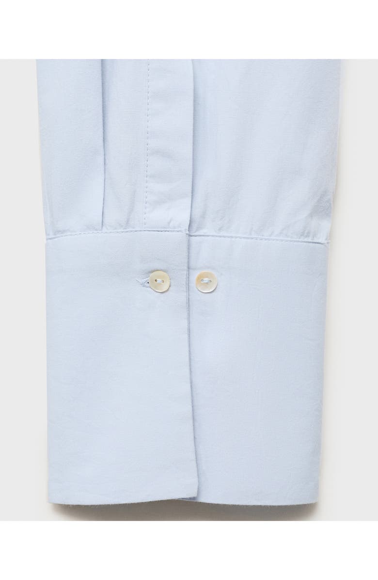 MANGO Crystal Studded Woven Shirt, Alternate, color, Blue